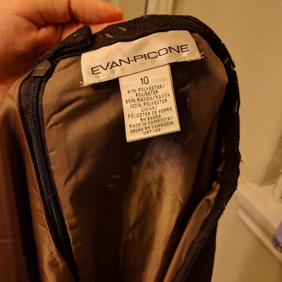 Evan Picone Brown Fall Skirt - Picture 4 of 5